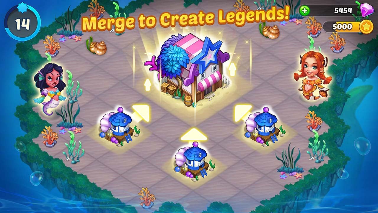 Merge Mermaids screen 0