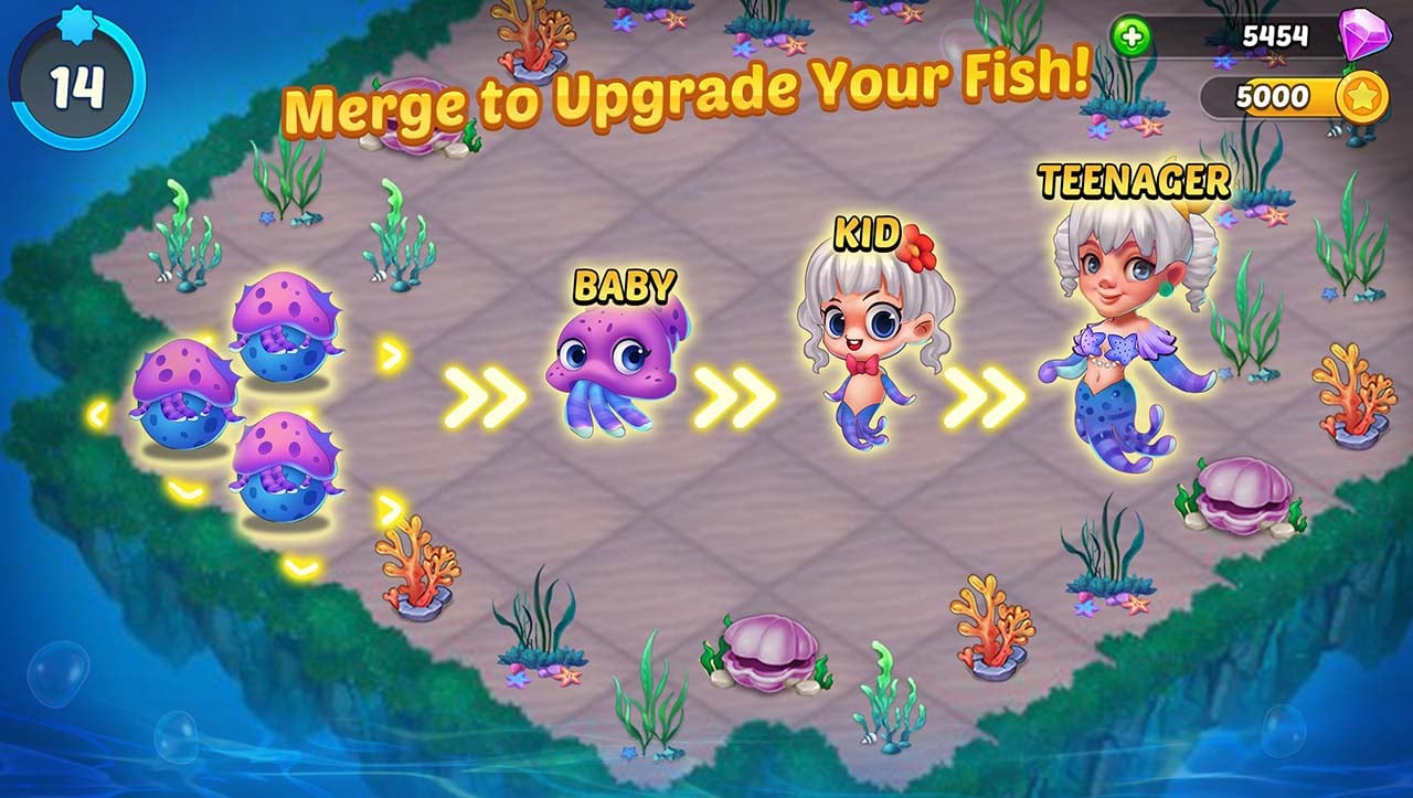 Merge Mermaids screen 2